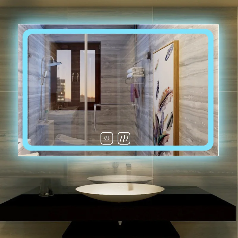 Modern wall smart led infinity light bathroom mirror