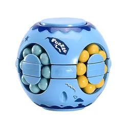 High Quality Anti-stress Educational Fingertip Puzzle Ball Rotating Spinning Magic Beans Cube Toy for Kids