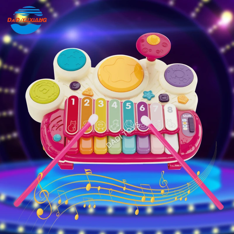 DADI OEM/ODM Multifunction Educational Baby Piano Baby Toy Piano Keyboard & Drum For Toddlers