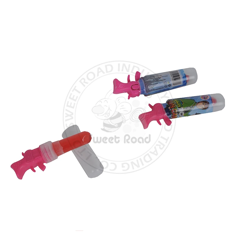 Multi-Colored Gun Shaped Lipstick Hard Toy Candy
