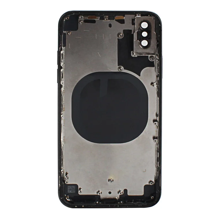 Черно-белый для iPhone X средняя рамка Корпус задняя крышка Стекло Замена