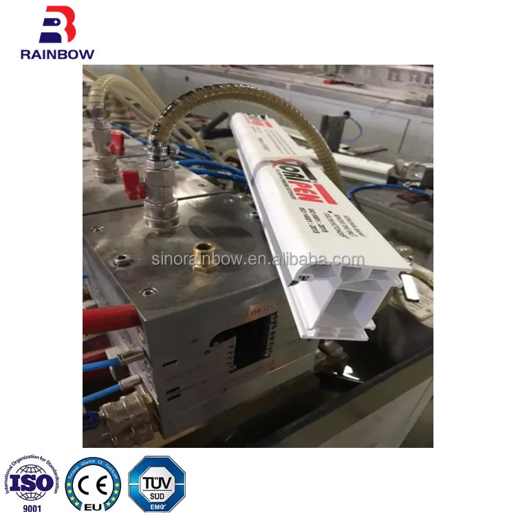 Plastic PVC Window Profile Making Machine UPVC Window Profile Extrusion Line