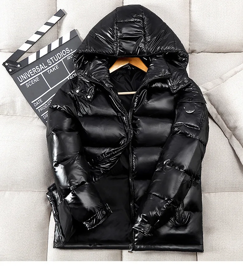 Custom Logo Soft Waterproof Winter Coats Bubble Down Puffer Jackets For Men