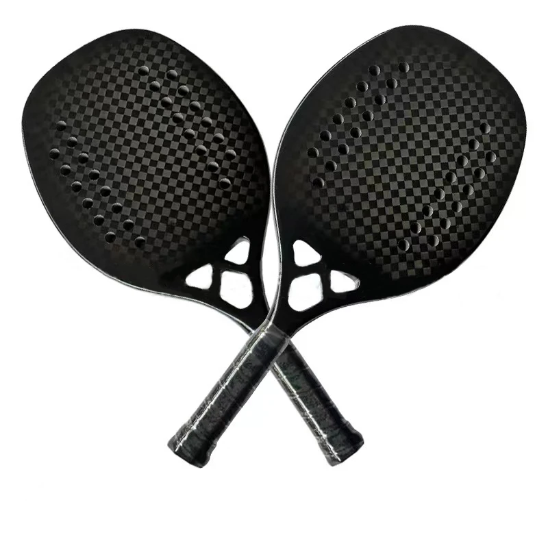 Wholesale Beach Tennis Paddle Graphite Shiny Carbon Fiber Face Beach Tennis Paddle racket beach tennis manufacturers