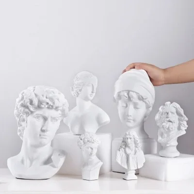 High-quality Classic Greek Michelangelo David Statue Epoxy Resin Craft Sculptures Art Modern Sculpture Custom Statue