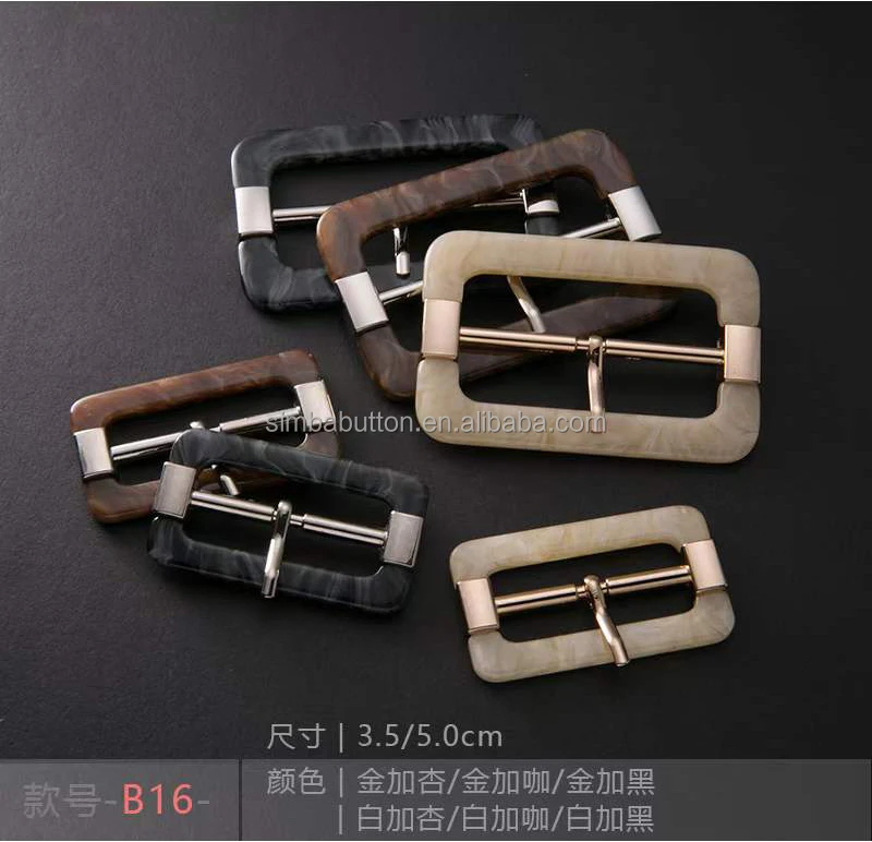 Factory Supply Custom Resin Belt Buckle Leather Belt Technic Customized Style Pin Rhinestone Design Material Plating In stock