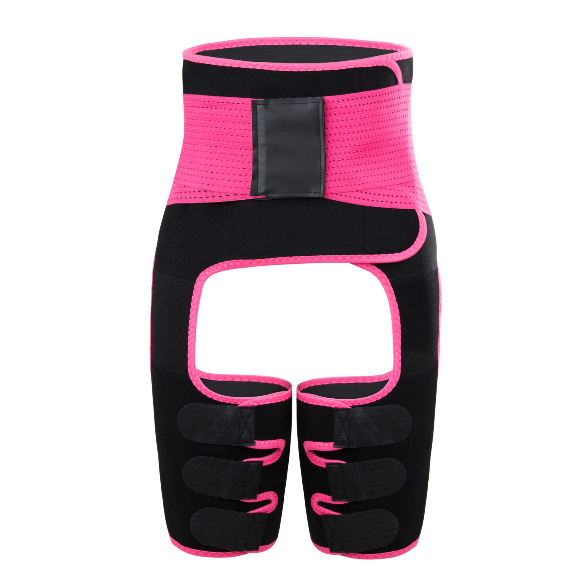 New Design Fitness Exercise Belly Wrap Trimmer Slimmer Compression Band Waist Trainer Belt Body Shaper Adjustable Thigh Eraser