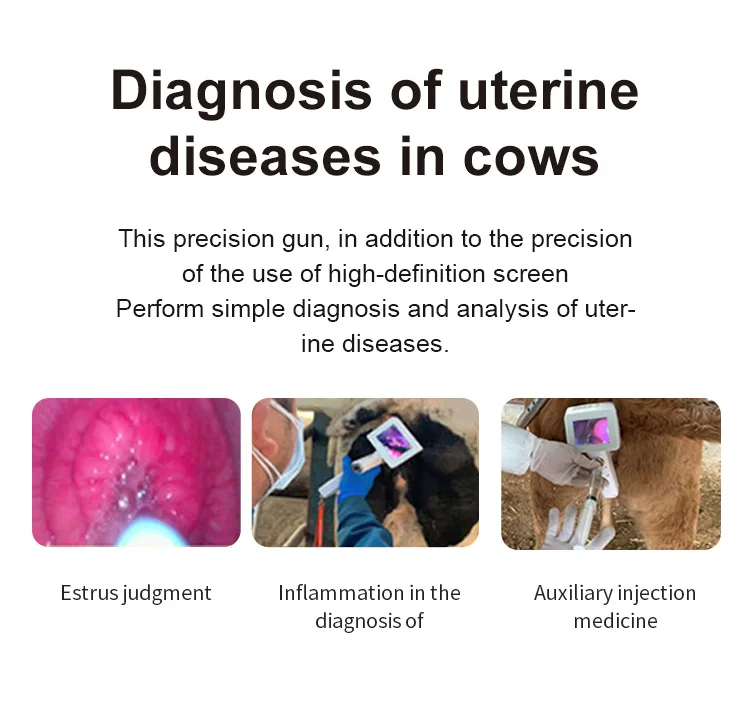 Artificial Insemination Gun Instrument Cow Visual Sperm AI Gun