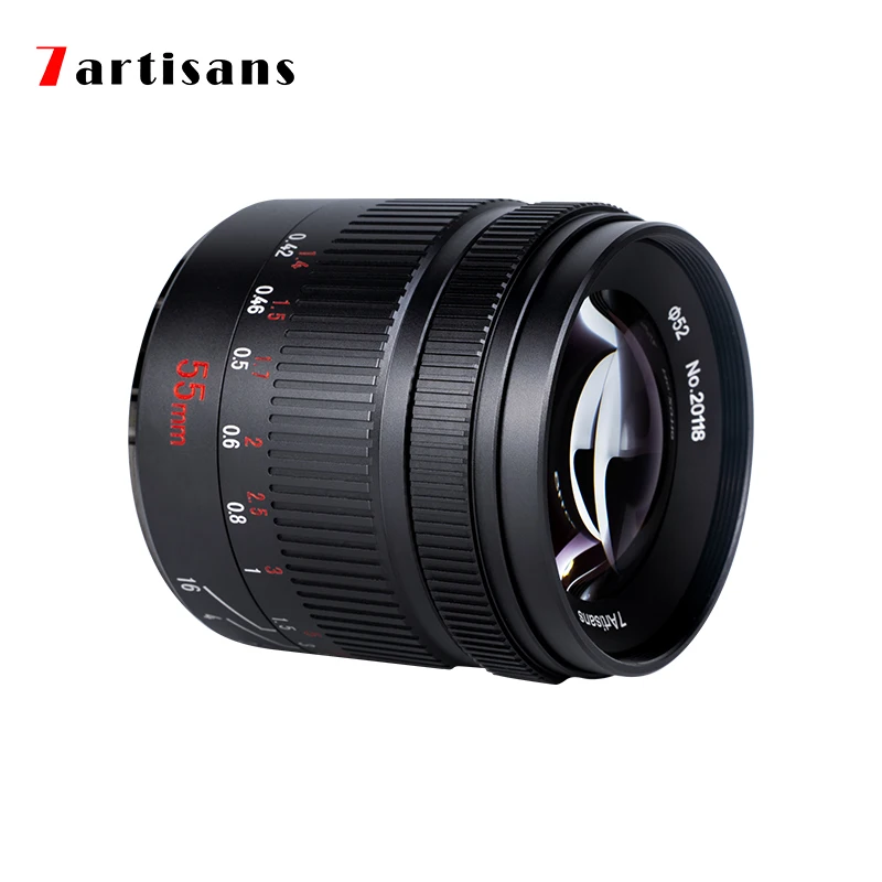7artisans 7 artisans Camera Lenses 55mm F1.4II Large Aperture Prime Lens For Sony E Mount /Canon EOS-M/Fuji XF/Nikon Z Z9