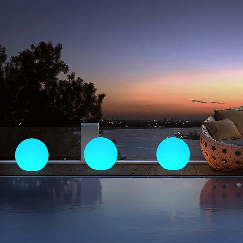 Custom Various Size High-Quality Waterproof Floating Pool Led Ball Lights