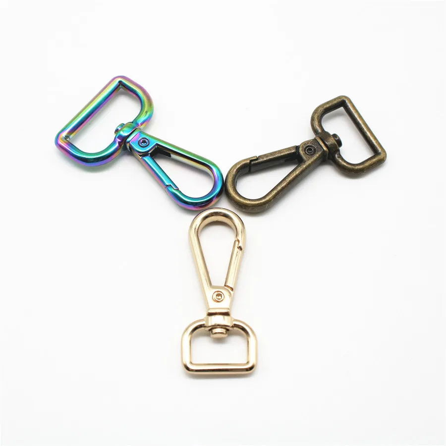 15mm 20mm 25mm Swivel Lobster Clasp Snap Hook Key Chain Ring Hardware Alloy Bag Buckle Handbag Bag Accessories