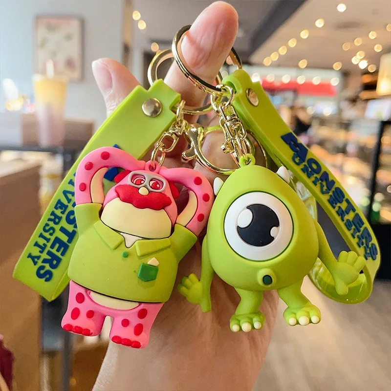 Promotional Small Gift Car Key Bag Pendant Cute Cartoon PVC Doll Key Pendant Anime Monster Series Keychain