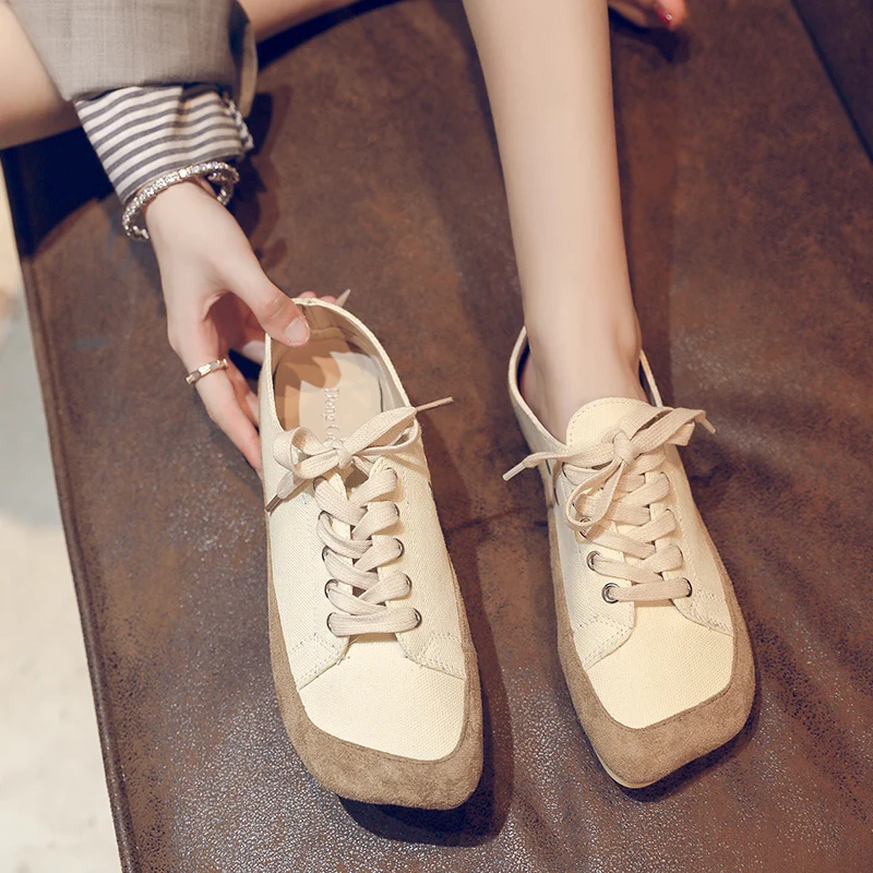 New Wholesale Custom Stylish Fancy Ballet Flats Foldable Canvas Casual Flat Shoes For Women