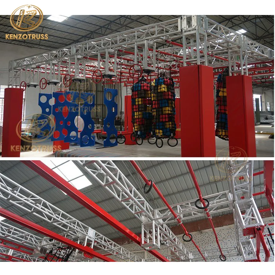 Indoor Outdoor Playground Ninja Warrior Obstacle Course Gym Equipment for Kids and Adults