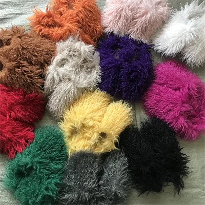 Stnm 20024 Wholesale New Long Wool Slippers Mongolia Beach Wool Slippers Women Fashion Fur Slippers