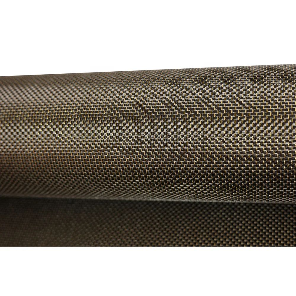 3K  metal wire glitter carbon fiber fabric Carbon cloth with metallic thread