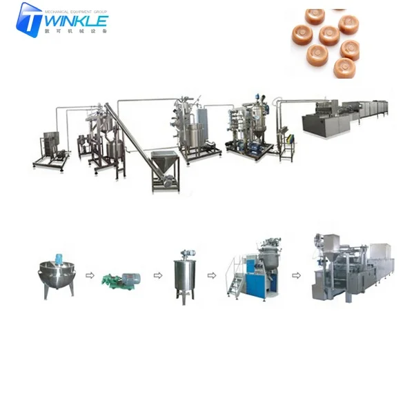 center filled jam toffee candy making machine