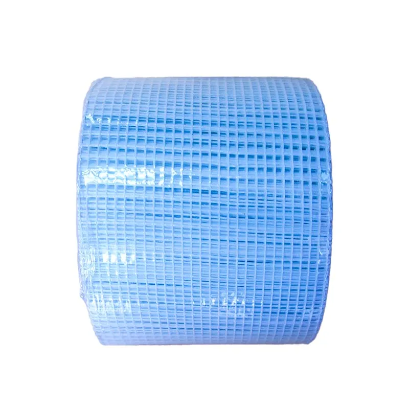 Blue Color Fiber 80G Glass Drywall Seam Plastic Plaster Self Adhesive Fiberglass Mesh Tape