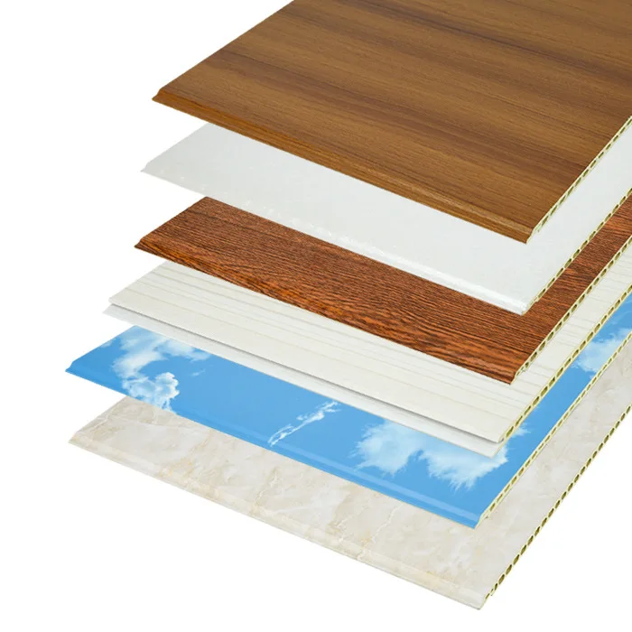 PVC plastic gusset ceiling v-seam stone plastic ceiling integrated wall panel bamboo wood fiber wainscot decorative panel custom