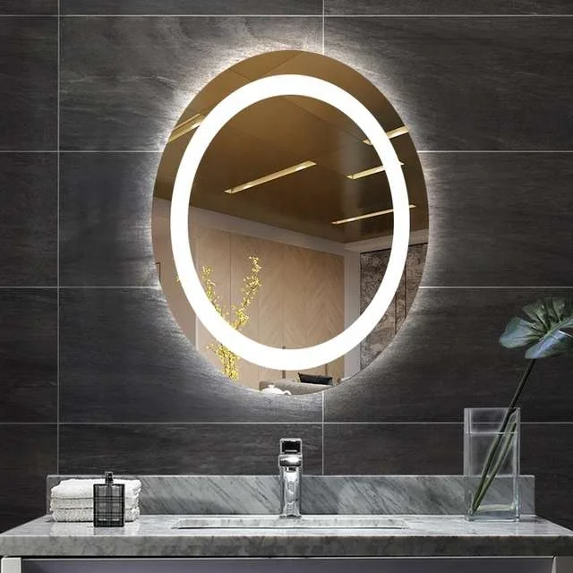 Wall full mirror hotel bathroom led full length mirror with light Touch Screen Backlit Smart Led Bathroom Mirror Light