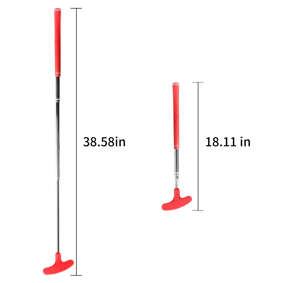 Wholesale Adjustable Golf Putter Red Color Two-Way Double Sides Golf Club Putter for Kids Adult