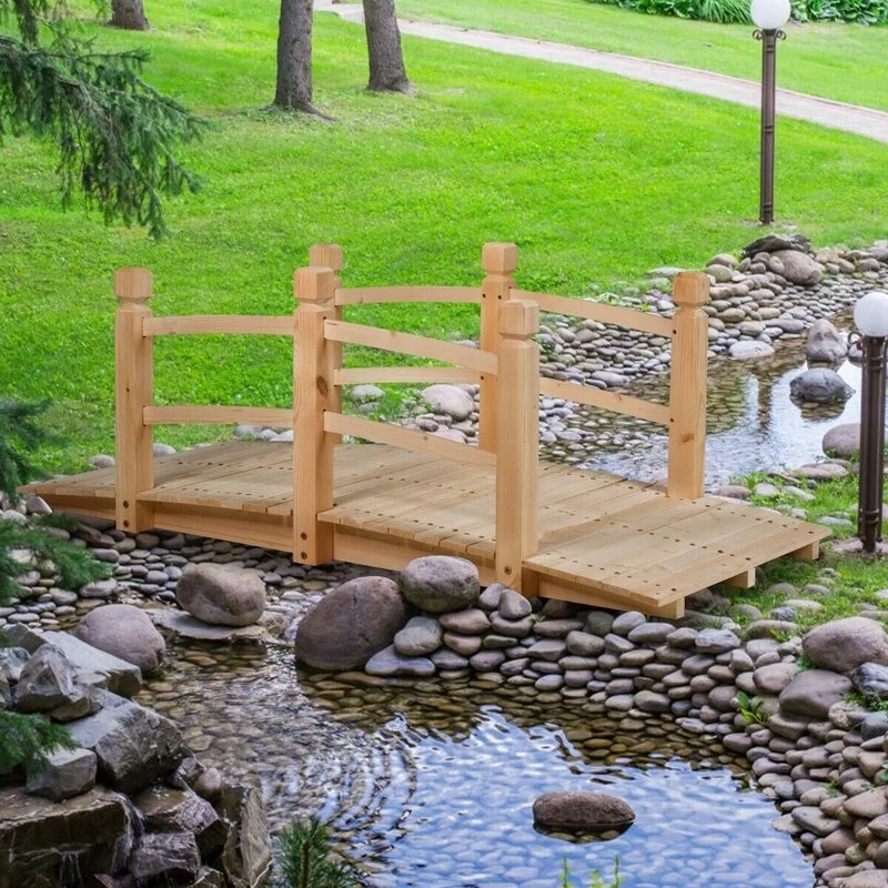 Outdoor White Decoration Wooden Pergola Garden Buildings Trellis Arches Arbours Pergolas Wood Brigdes