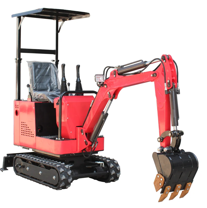 Chinese 1 Ton High Quality Free Shipping Crawler Small Digger Mini Excavator Price for Sale