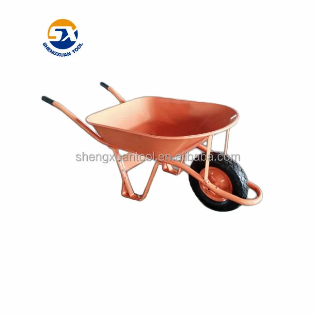 Heavy duty steel wheelbarrow