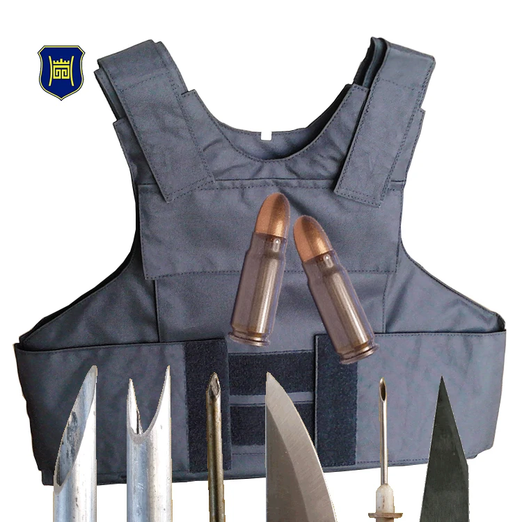 Quilted jacket stab proof body armor protect stab knife bullet spike cut puncture with stab  & bullet material/fabric/plate/pane