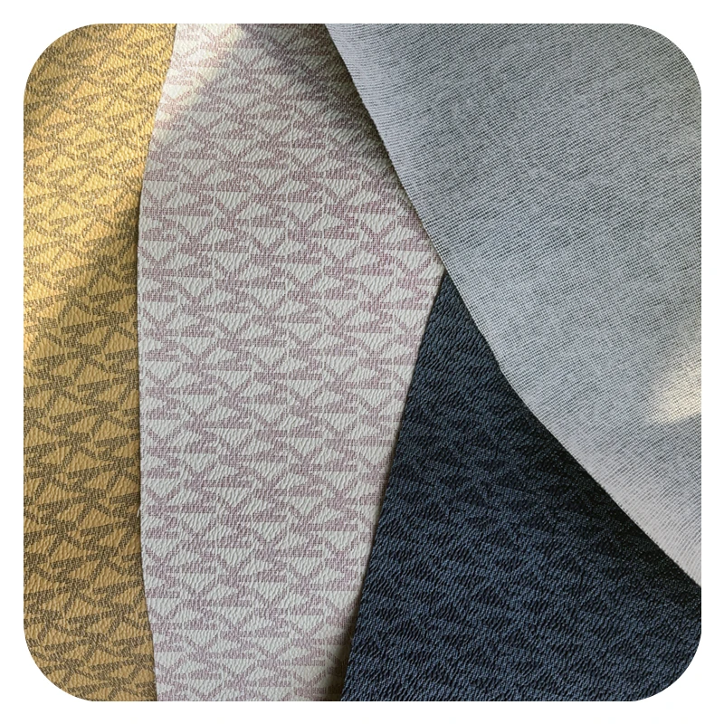 MOQ:1000M High quality PVC leather transfer monogram texture faux leather sheet synthetic PVC for lady bags making