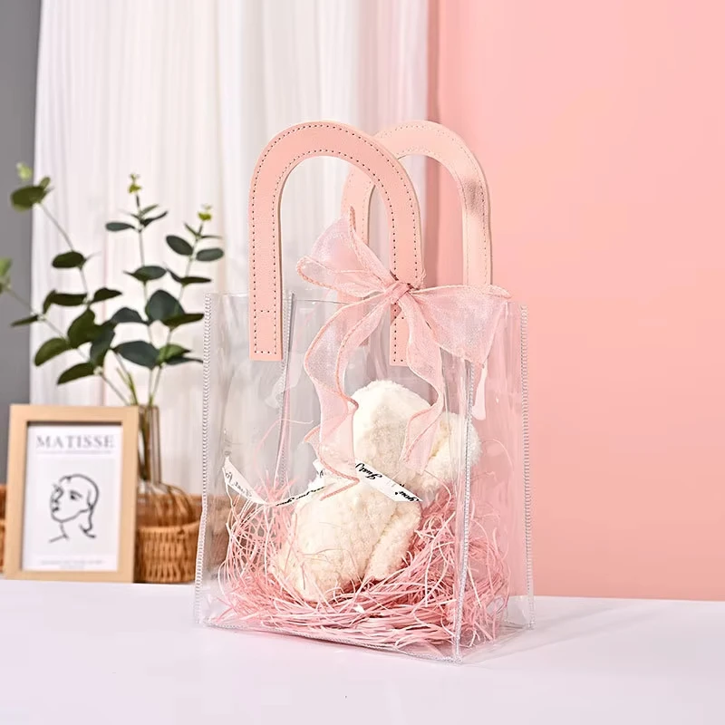 WJ65 рекламная сумка из ПВХ прозрачная пластиковая полиуретана с индивидуальным логотипом