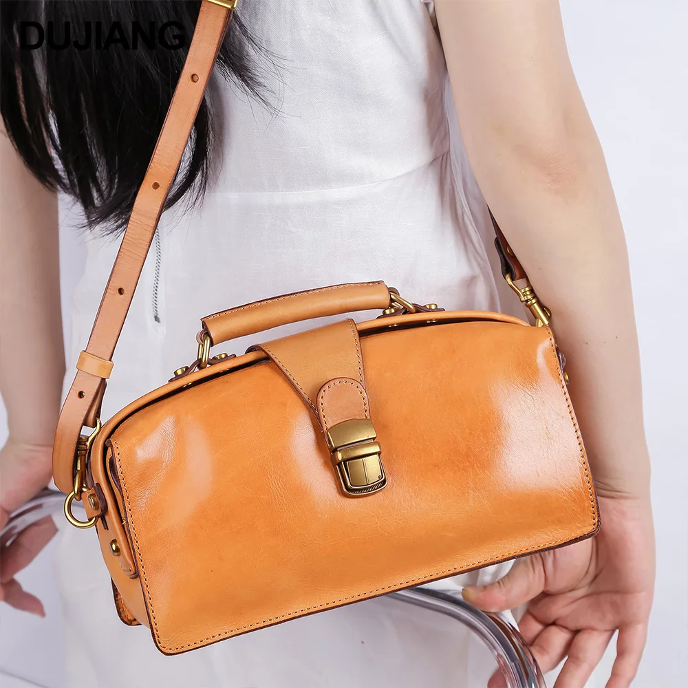 Stylish Vintage Women Shoulder Bag Real Leather Handbags Messenger Crossbody Bags