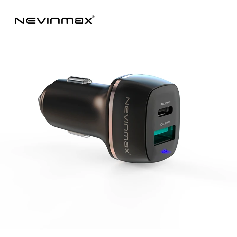 
Shenzhen Nevinmax Original Amazon Best Seller 30W Portable Mini Car Chargeur Usb C Ladegerat Europa Charger For Car 