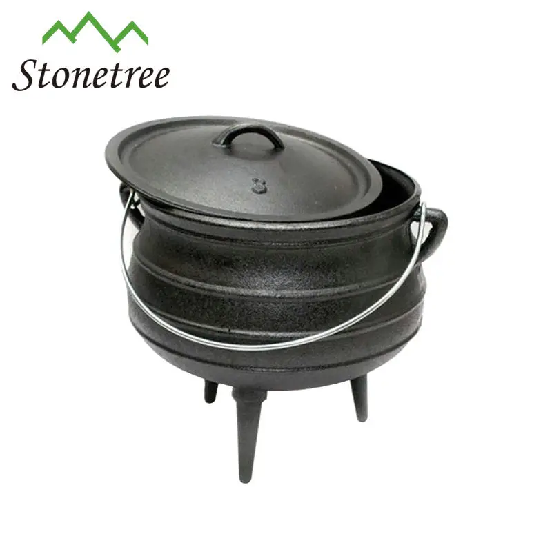 Southafrica Outdoor Campfire Cast Iron Cauldron Pot