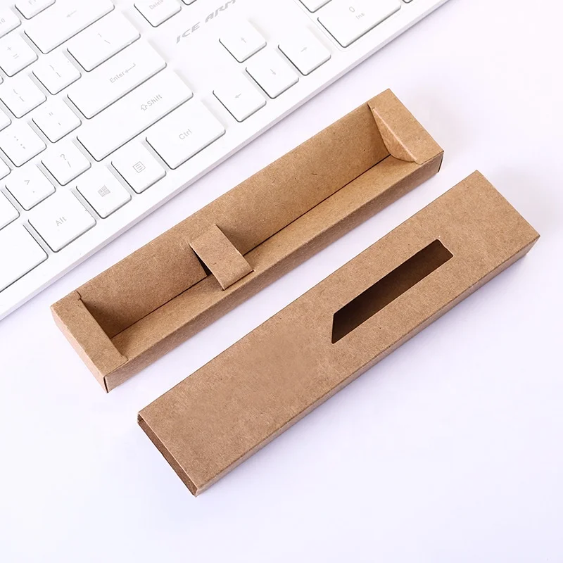 Оригинальная Складная недорогая упаковочная коробка из крафт-бумаги с одной ручкой оптом