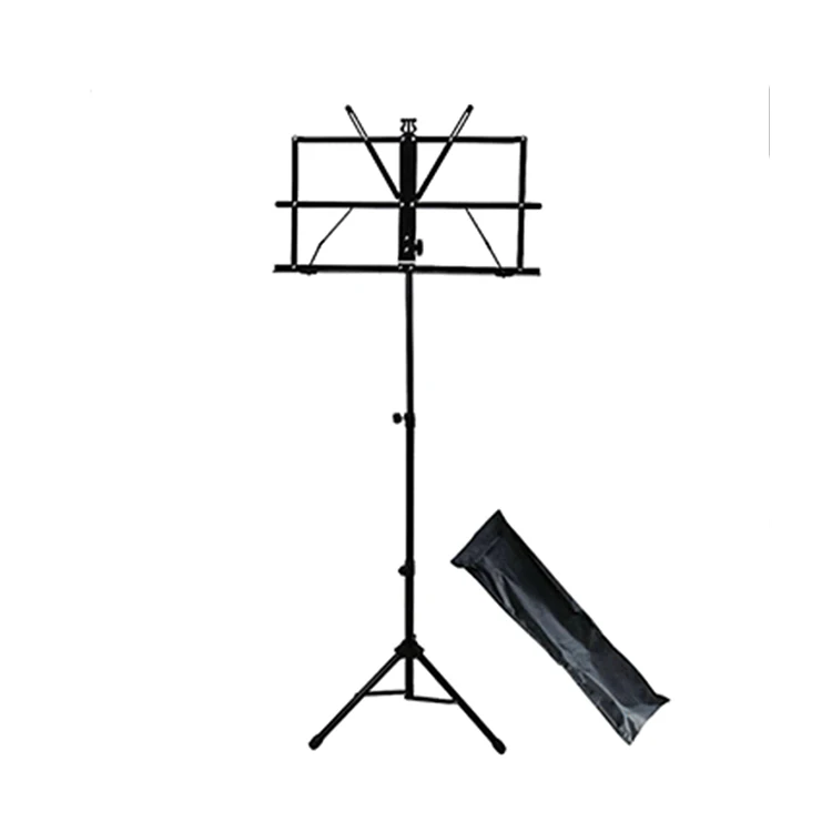 Height adjustable metal foldable note keyboard sheet music stand