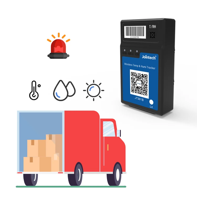 container trailer logistic temperature humidity monitoring GPS tracker