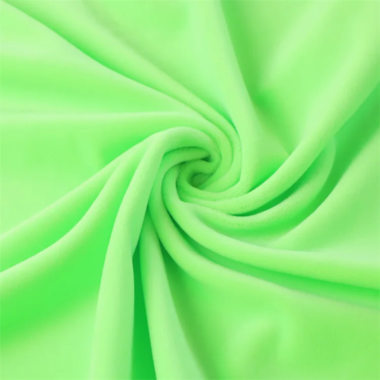 Polyester Spandex Crystal Super Soft Minky Low Pile Plush Multi Colors Baby Toy Fabric