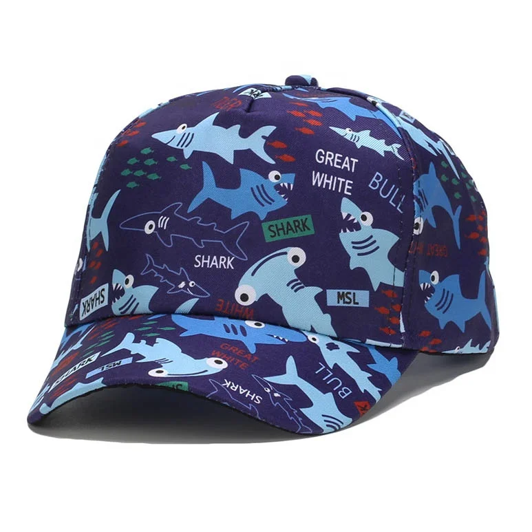 Sports Running Cap Trucker Hat Boys 100% Polyester Adults Summer Caps Female Headwear Rainbow Print Shark Truck Fruits Novelty