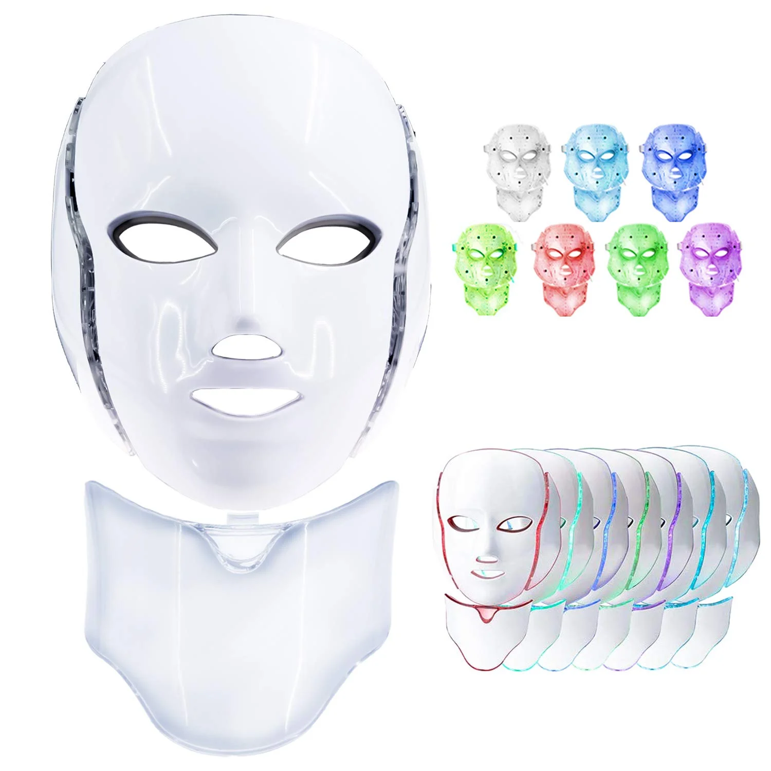  Smart Skin Beauty LED facial light therapy PDT photon 7 colors led