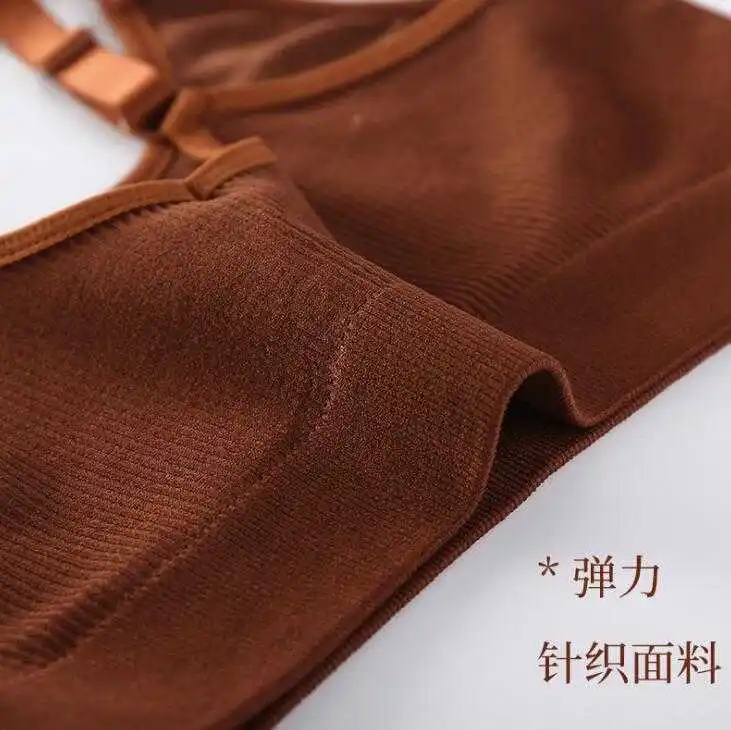 Hot Ms. Bear Wrapped Bra Scalp No Steel Ring Sports Bra Anti-Walk Seamless Thread Vest