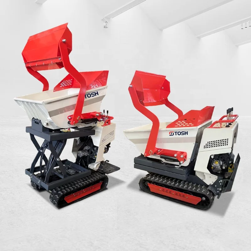 TOSH 500Kg Wheel Barrow Mini Dumper With Brig Engine Mini Crawler Dumper