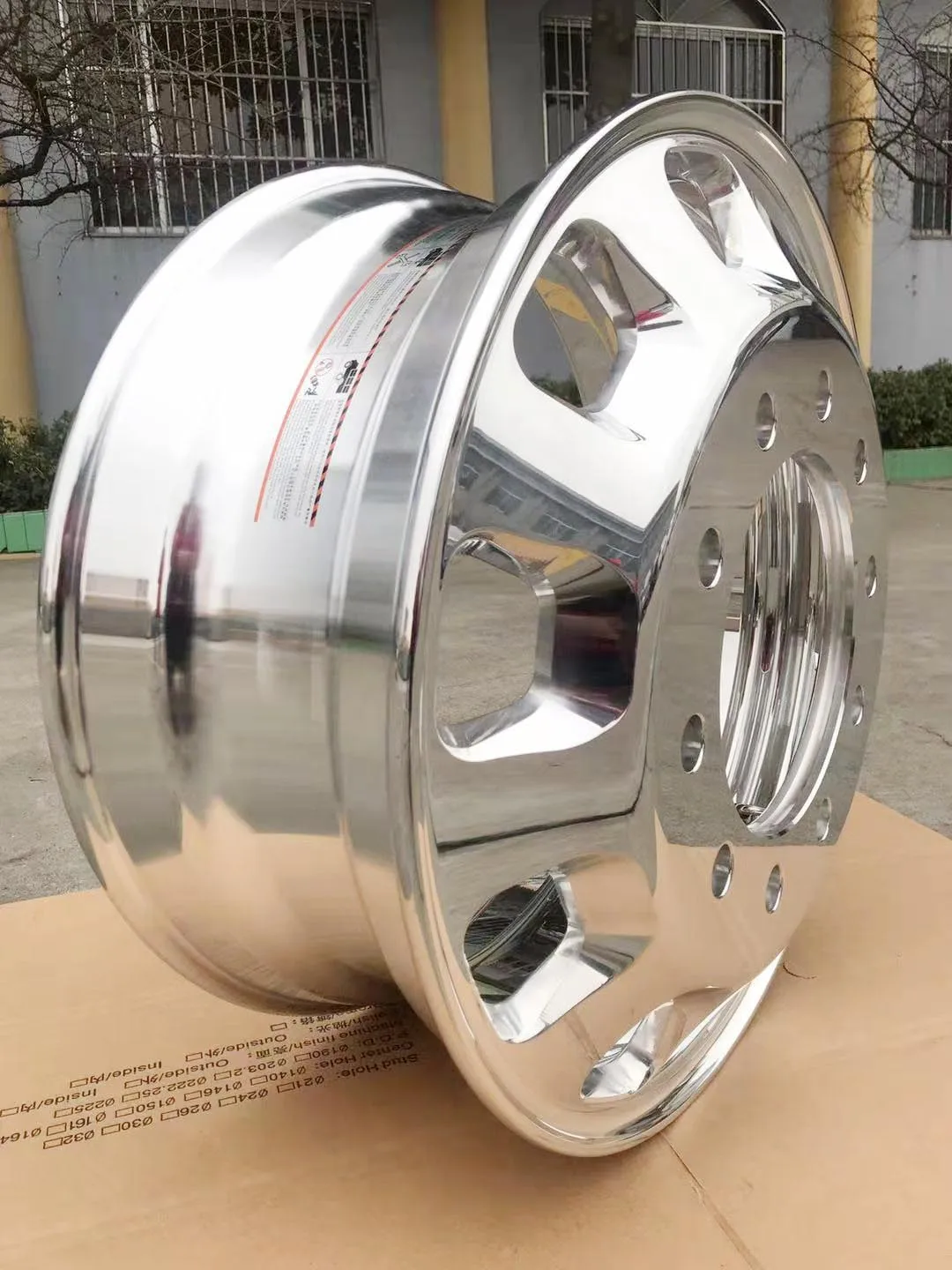 Стандартный обод колеса для грузовика из алюминиевого сплава 22 5x8 25 зеркальный полированный Материал Howo