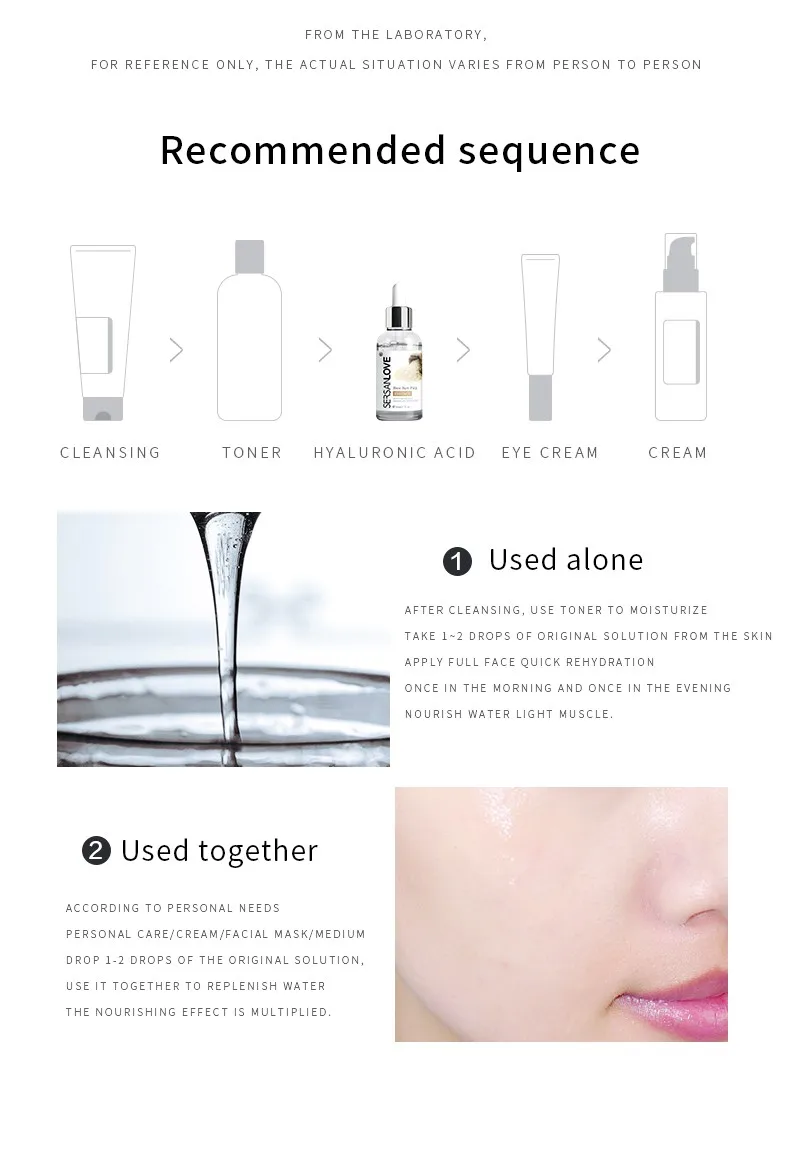 2024 Korea hyaluronic acid face serum vitamin c niacinamide hyaluronic acid face serum vitamin c serum with hyaluronic acid