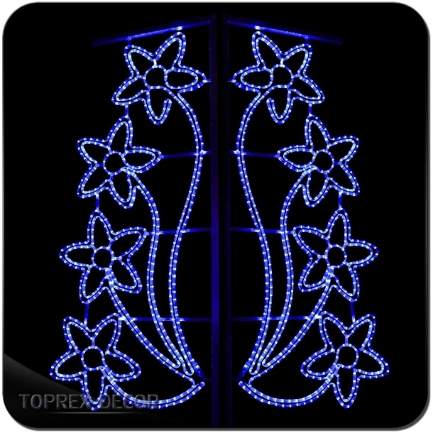 Wholesale led decoration pole christmas festival motif street light