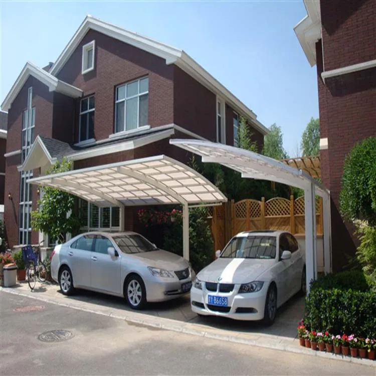 Lanyu four wall polycarbonate sheet bus stop shelter design carport