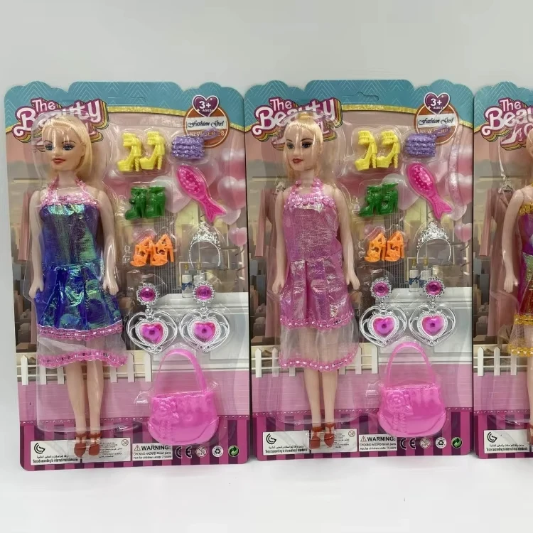 11 inch hollow fashionable and beautiful girl evening dress doll