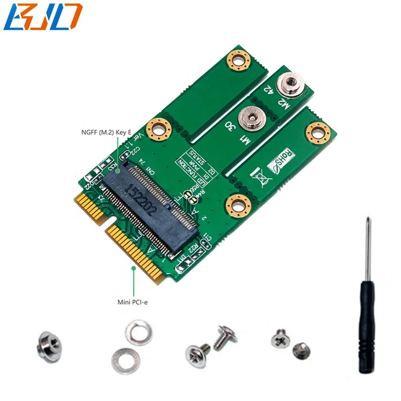 Мини PCI-E PCIe к M.2 NGFF e-ключ M2 ключ E конвертер карты адаптер Поддержка Wi-Fi Bluetooth модуль