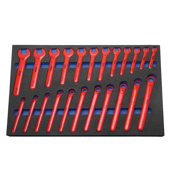 Factory price 23pcs  BOOHER VDE 1000V  dipped insulated wrenches