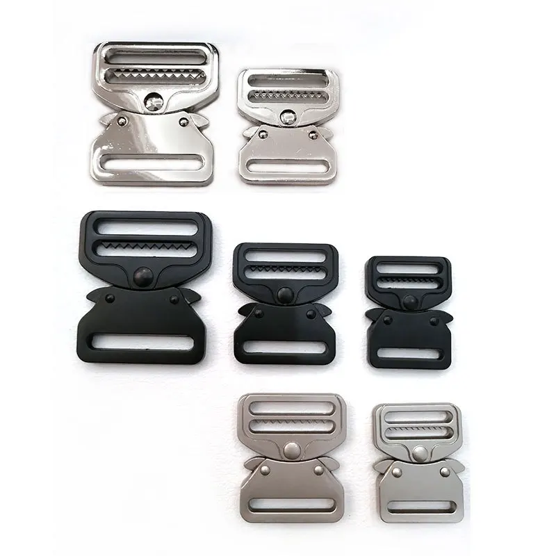 Wholesale 25mm/32mm/40mm Zinc Alloy Side Release Adjustable Buckles Backpack Buckle Safety Buckle